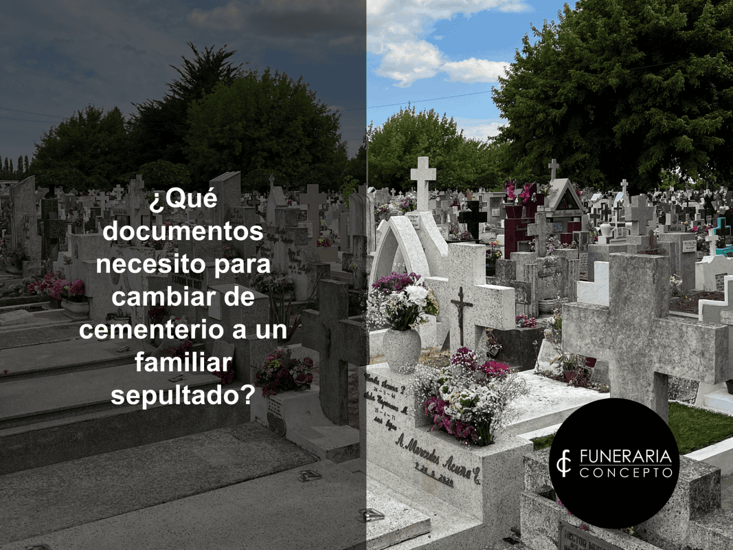 Documentos traslado entre cementerios