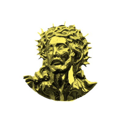 cristo espina bronce 12 cm