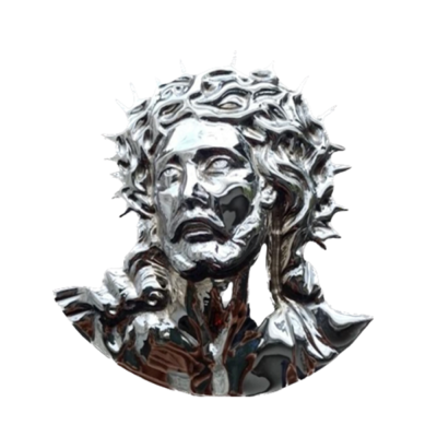 cristo espina cromado 16 cm