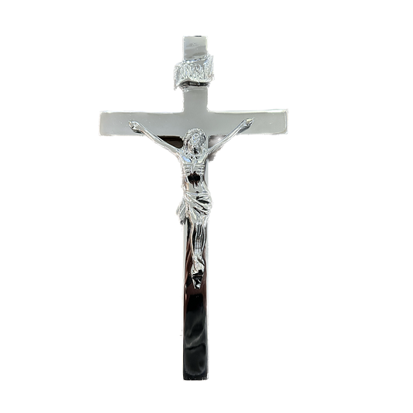 crucifijo cromado 18 cm