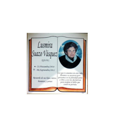 lapida ceramica eterna 12x12 cm