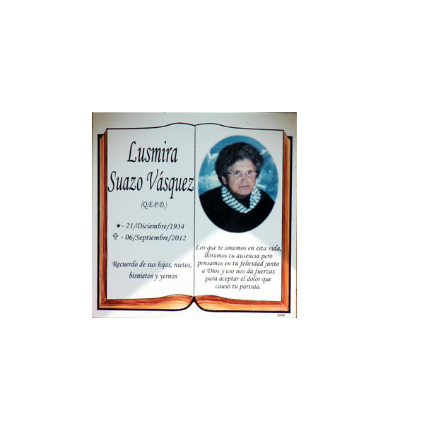 lapida ceramica eterna 20x20 cm