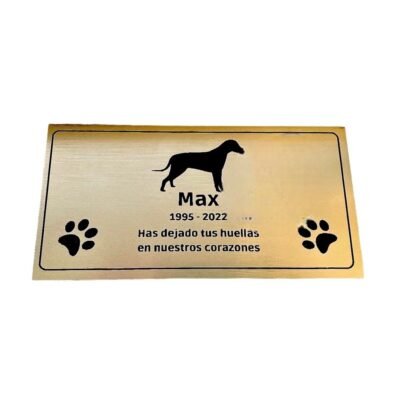 placa metalex 15x10 cm grabado