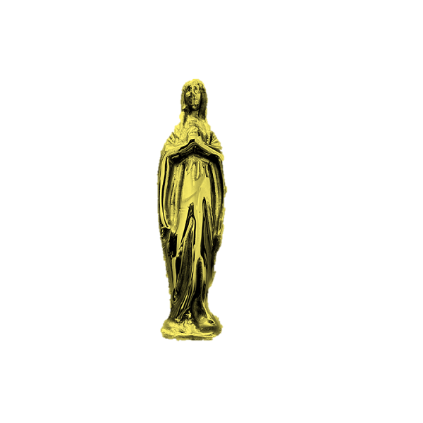 virgen lourdes parvulo bronce 12 cm